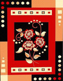 FURNISHINGLAND Black Polyester Carpet