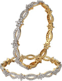 Dilan Jewels Alloy Zircon 18K Yellow Gold Bangle