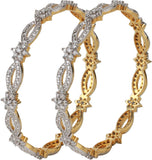 Dilan Jewels Alloy Zircon 18K Yellow Gold Bangle