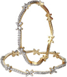 Dilan Jewels Alloy Zircon 18K Yellow Gold Bangle
