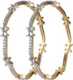 Dilan Jewels Alloy Zircon 18K Yellow Gold Bangle