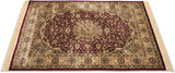 FURNISHINGLAND Maroon Silk Carpet
