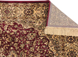 FURNISHINGLAND Maroon Silk Carpet