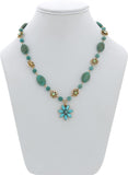 Falconoverseas Dazzling Diva Brass Necklace