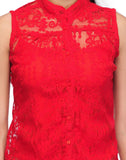 Fab Palace Party Sleeveless Embroidered Women's Top