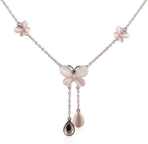 Vastradi Butterfly Brass Necklace