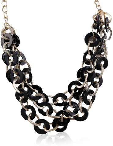 Vastradi 3 Layer Brass Necklace