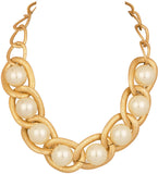 Voylla Pearl Yellow Gold Plated Alloy Necklace
