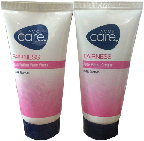 Avon Fairness Exfoliation Face Wash and Anti-marks Cream