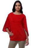 Kaaryah Formal 3/4 Sleeve Solid Women's Top