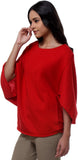 Kaaryah Formal 3/4 Sleeve Solid Women's Top
