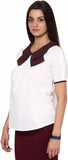Kaaryah Formal Short Sleeve Solid Women's Top
