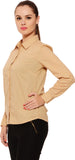 Feneto Women's Solid Casual Shirt