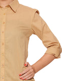 Feneto Women's Solid Casual Shirt