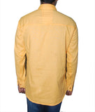 ferari Men's Solid Casual Yellow Shirt