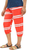G Fashion Striped Cotton Women's Harem Pants