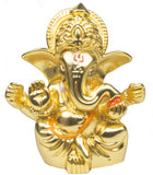 Services Junction Gold Plated Ganesh Idol Showpiece For Pooja Showpiece  -  6.5 cm