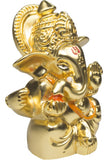 Services Junction Gold Plated Ganesh Idol Showpiece For Pooja Showpiece  -  6.5 cm