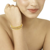 The Jewelbox Brass Yellow Gold Cuff