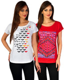 Go-Art Printed Women's Round Neck T-Shirt