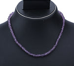 Vijisan Beautiful Gemstone Bead Strand Amethyst Stone Necklace