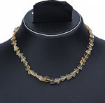 Vijisan Beautiful Yellow Gemstone Bead Sapphire Stone Necklace