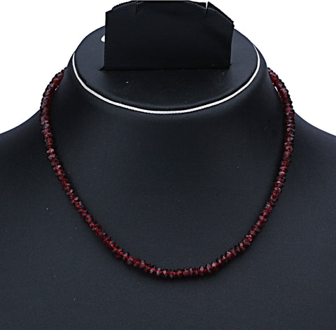 Vijisan Beautiful Gemstone Bead Garnet Stone Necklace