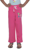 Menthol Solid, Printed Girl's Track Pants