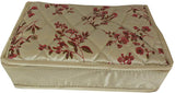 Goldencollections Imported Fabric Organizer With Beautiful Design Make Up And Jewellery Vanity Pouch
