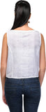 Gloria Casual Sleeveless Self Design Women's Top