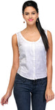 Gloria Casual Sleeveless Self Design Women's Top