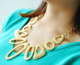 Dhrohar Rose Gold Tone Statement Rose Gold Plated Alloy Necklace