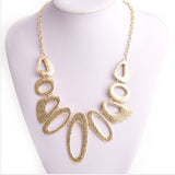 Dhrohar Rose Gold Tone Statement Rose Gold Plated Alloy Necklace