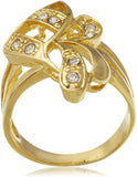 GB Jewellery Charming Alloy Cubic Zirconia Yellow Gold Ring