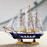 Jaycoknit Mediterranean Sea's Lucky Wooden Handcrafted Ship Part II Showpiece  -  17 cm