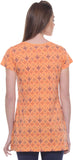 TAB91 Casual Short Sleeve Printed Women's Top