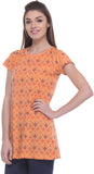 TAB91 Casual Short Sleeve Printed Women's Top