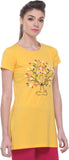 TAB91 Casual Short Sleeve Printed Women's Top