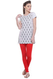 TAB91 Casual Short Sleeve Printed Women's Top
