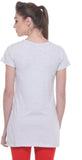 TAB91 Casual Short Sleeve Printed Women's Top