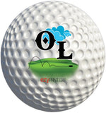 ezyPRNT 'OL' Golf Ball -   Size: 4.26 cm,  Diameter: 4.26 cm