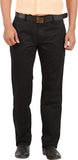 GM Regular Fit Men's Black Trousers