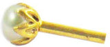Vinayak Pearl Gold Nose Stud