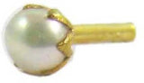 Vinayak Pearl Gold Nose Stud