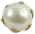 Vinayak Pearl Gold Nose Stud