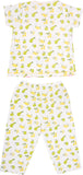 MYFAA Baby Girl's Printed Top & Pyjama Set