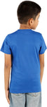 BIKER BOYS Printed Boy's Round Neck Blue T-Shirt