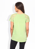 Harpa Casual Short Sleeve Solid Women's Top