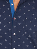 I-Voc Men's Printed Casual Shirt