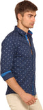 I-Voc Men's Printed Casual Shirt